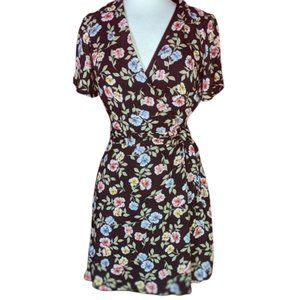 Pagani black dress with floral design size 8
